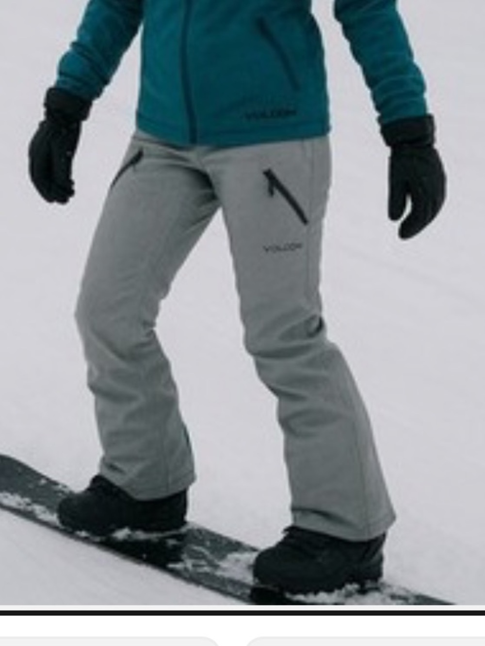 Volcom Gray Women's Bootcut Ski Pants